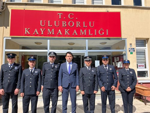 İlçe Emniyet Amirimiz 10 Nisan Polis Haftası Münasebetiyle Emniyet Personellerimiz İle Birlikte İlçe Kaymakamımız Ali KANTİLAV' ı Ziyaret Etti.
